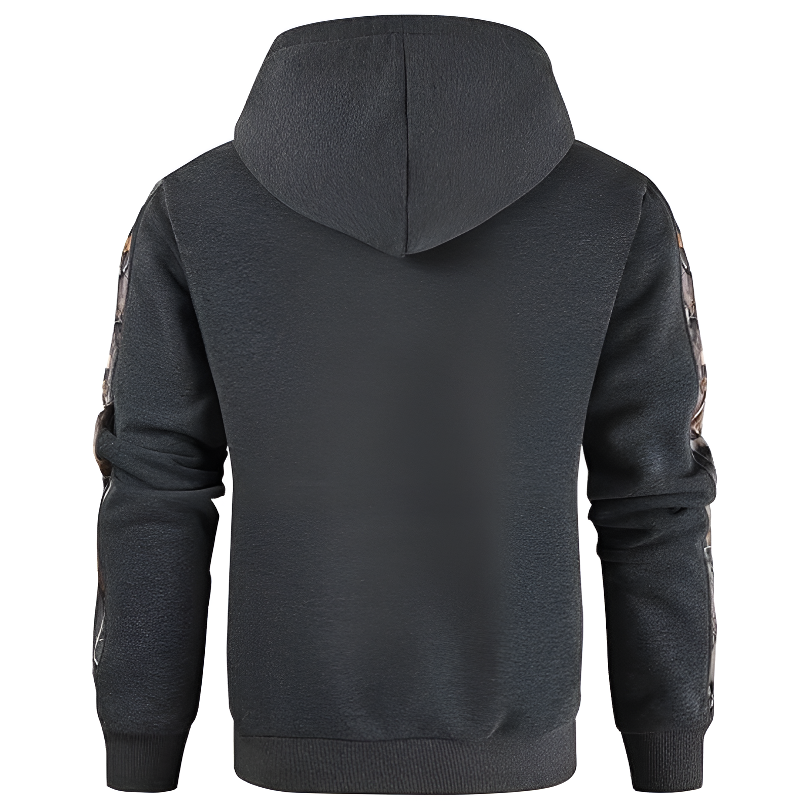 Men Camo Outfitter Fleece Hoodie Pullover Long Sleeve Casual Sweatshirt with Pocket