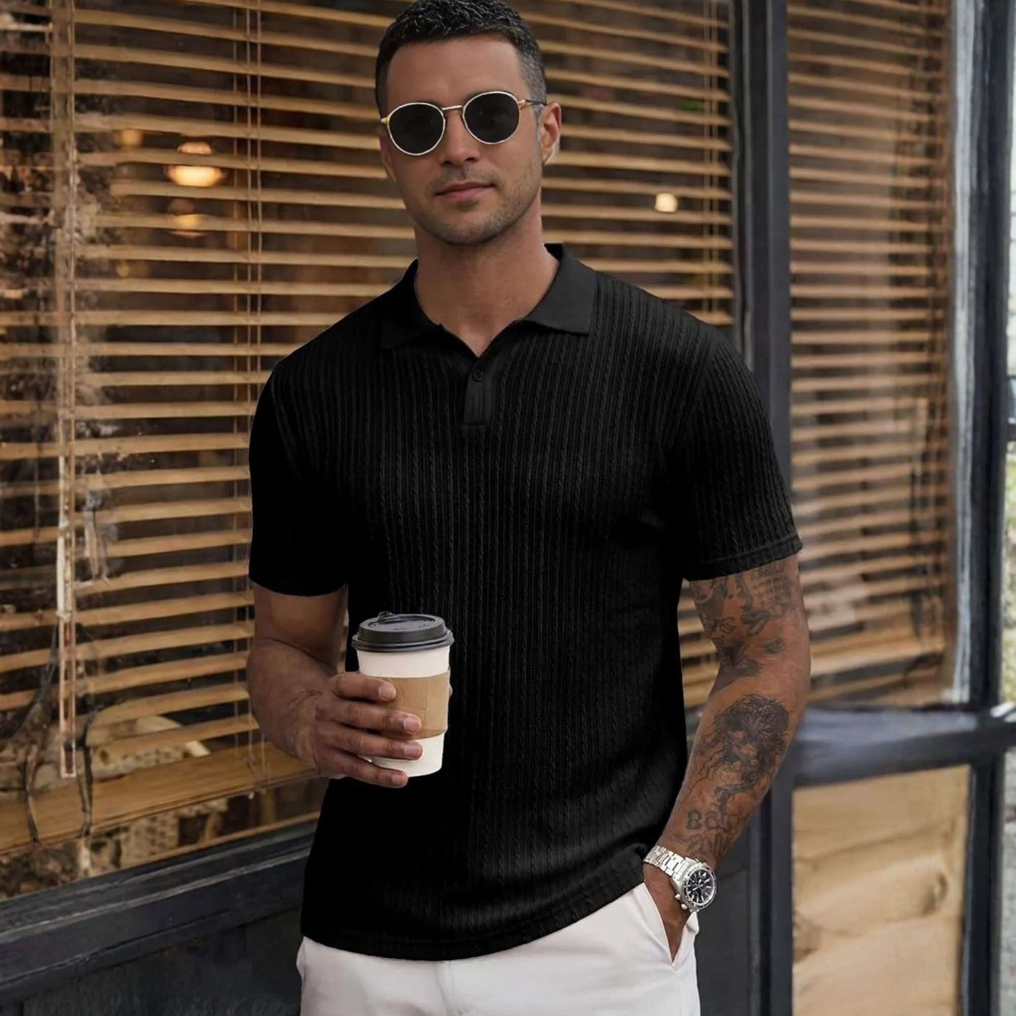 Casual Summer Polo Shirt For Vacation