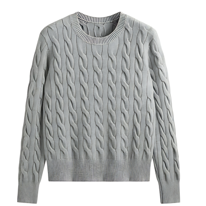 Casual Rib Knit Sweater-Vacay Outfit