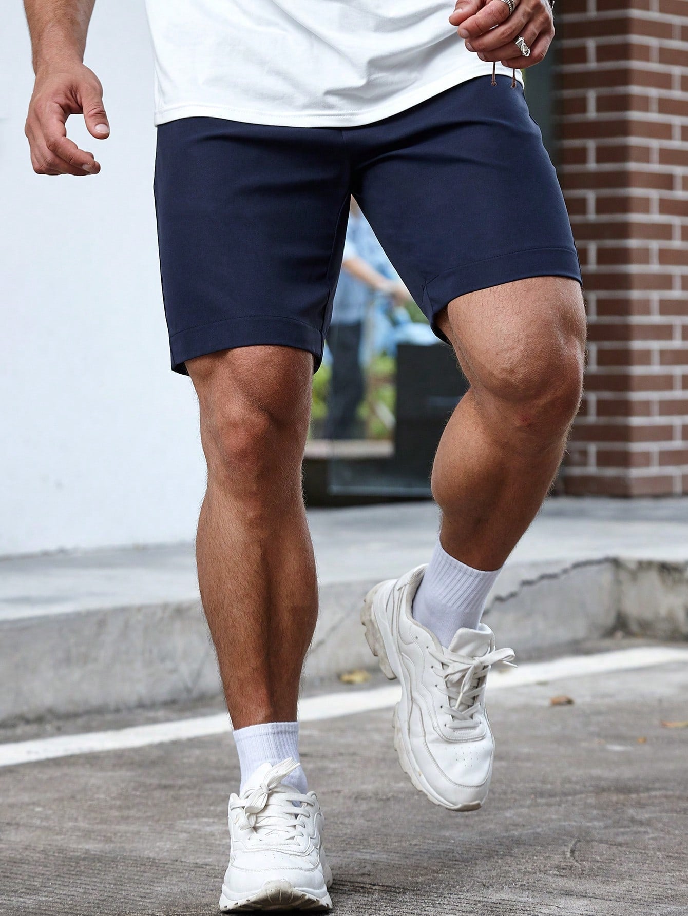 Casual Slant Pocket Shorts-Vacay Outfit
