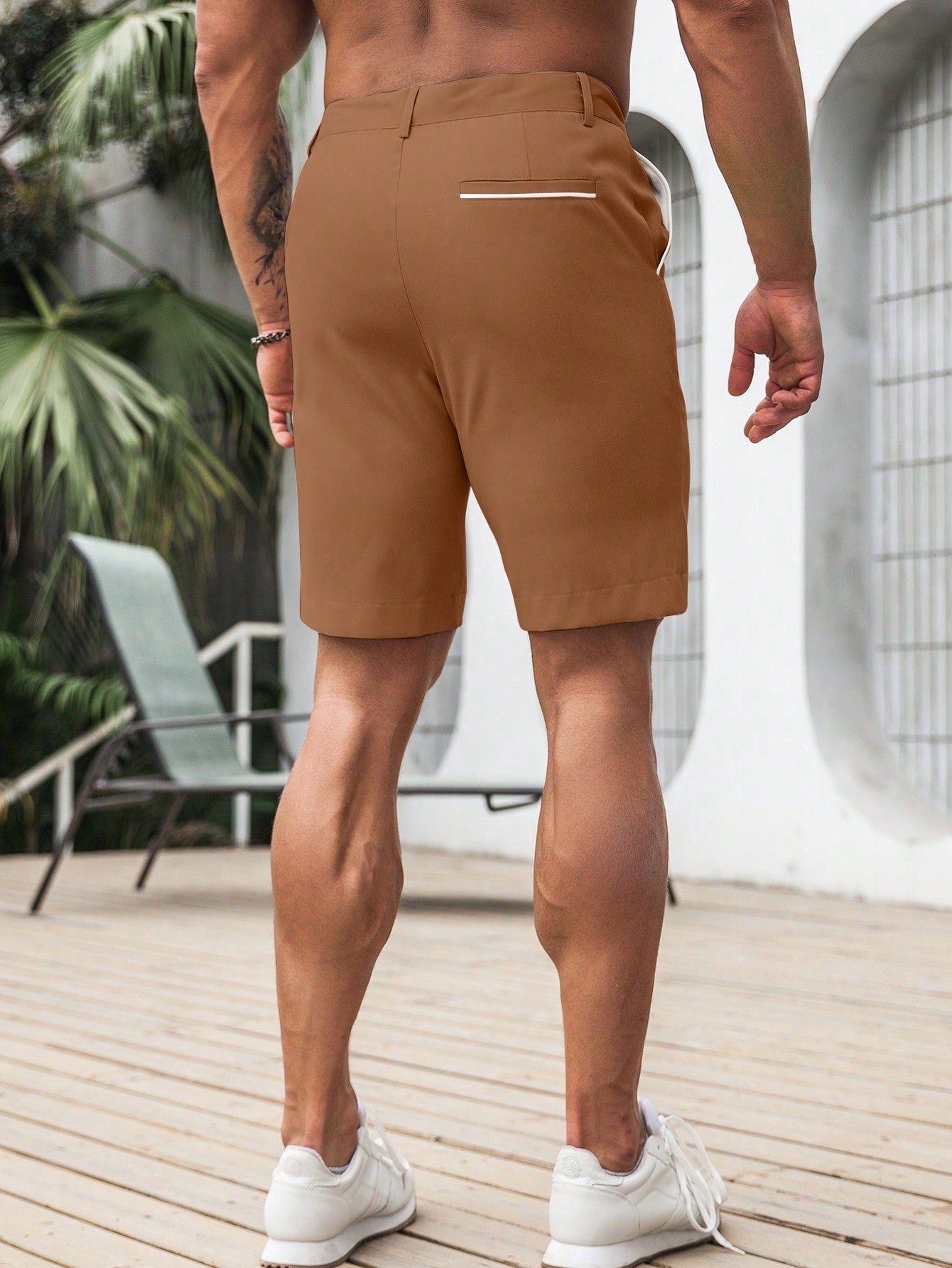 Casual Slant Pocket Shorts-Vacay Outfit