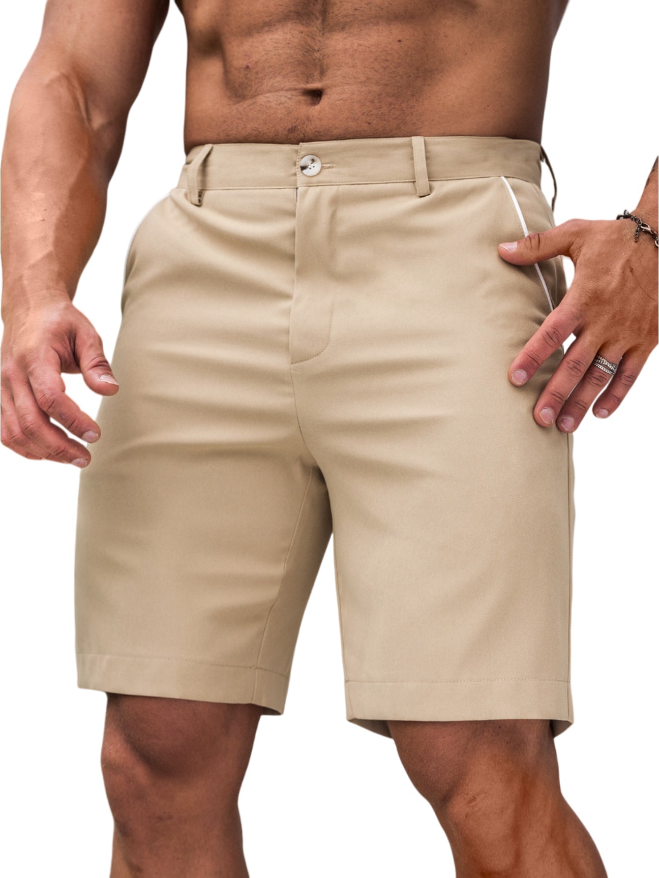 Casual Slant Pocket Shorts-Vacay Outfit