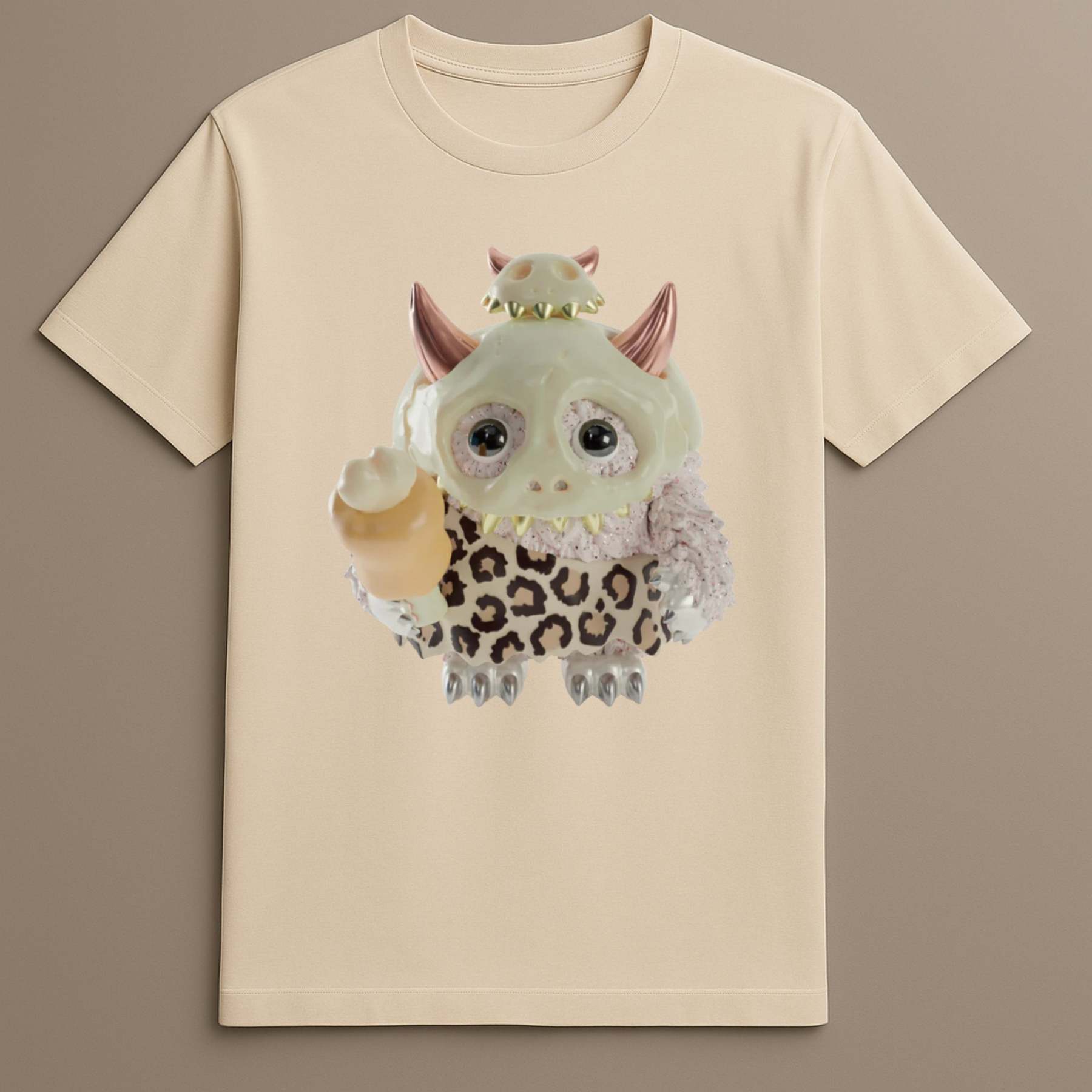 Monster holding ice cream