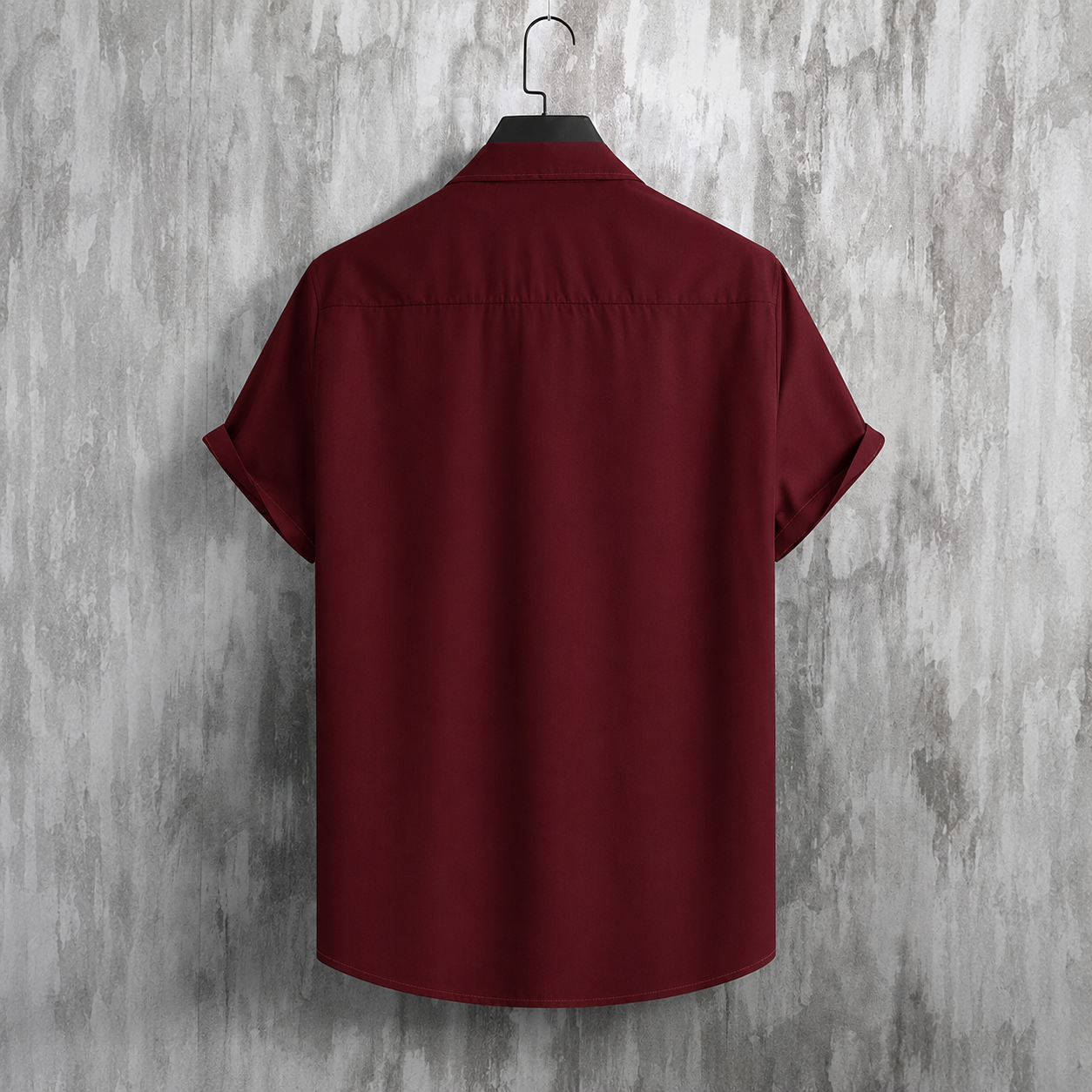 Casual Front Button Rose Print Short Sleeve Shirt For Men