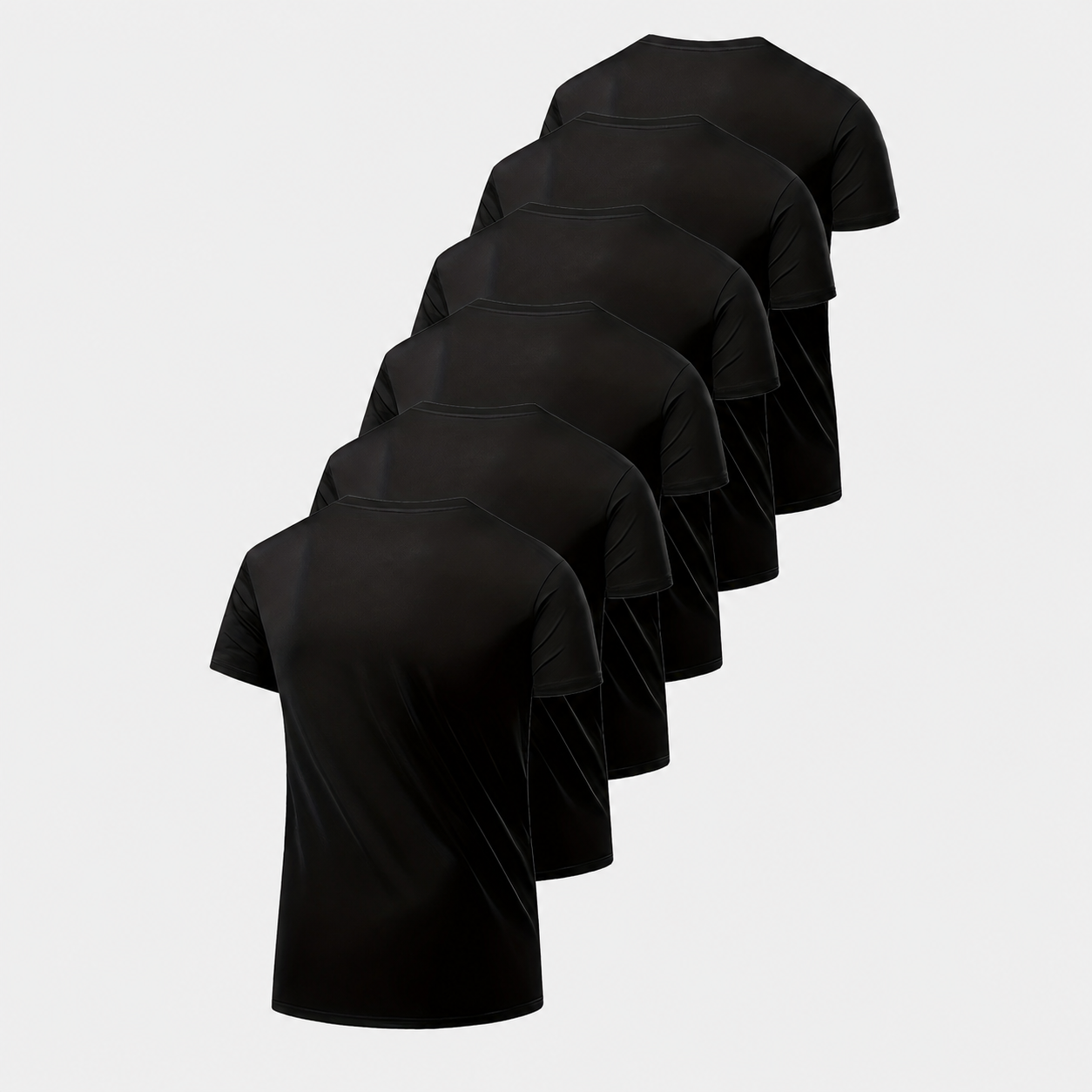Pack Of 7 Lightweight Short Sleeve Athletic T Shirt For Men
