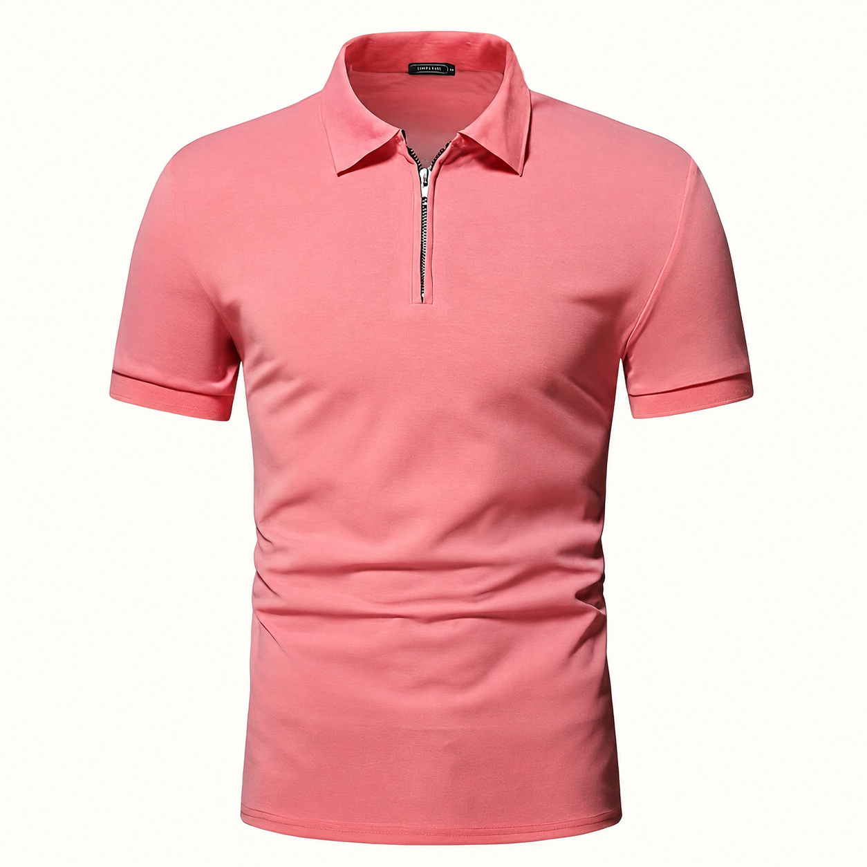 Casual And Stretchable Zipper Lapel Shirt For Men