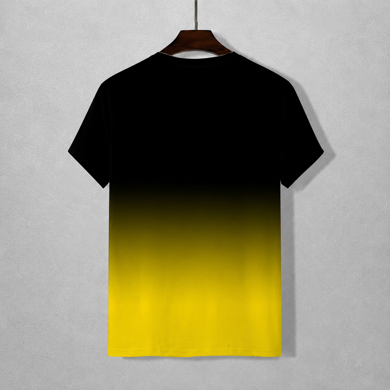 Casual Minimalist Graphic Gradient Crew T Shirt For Men