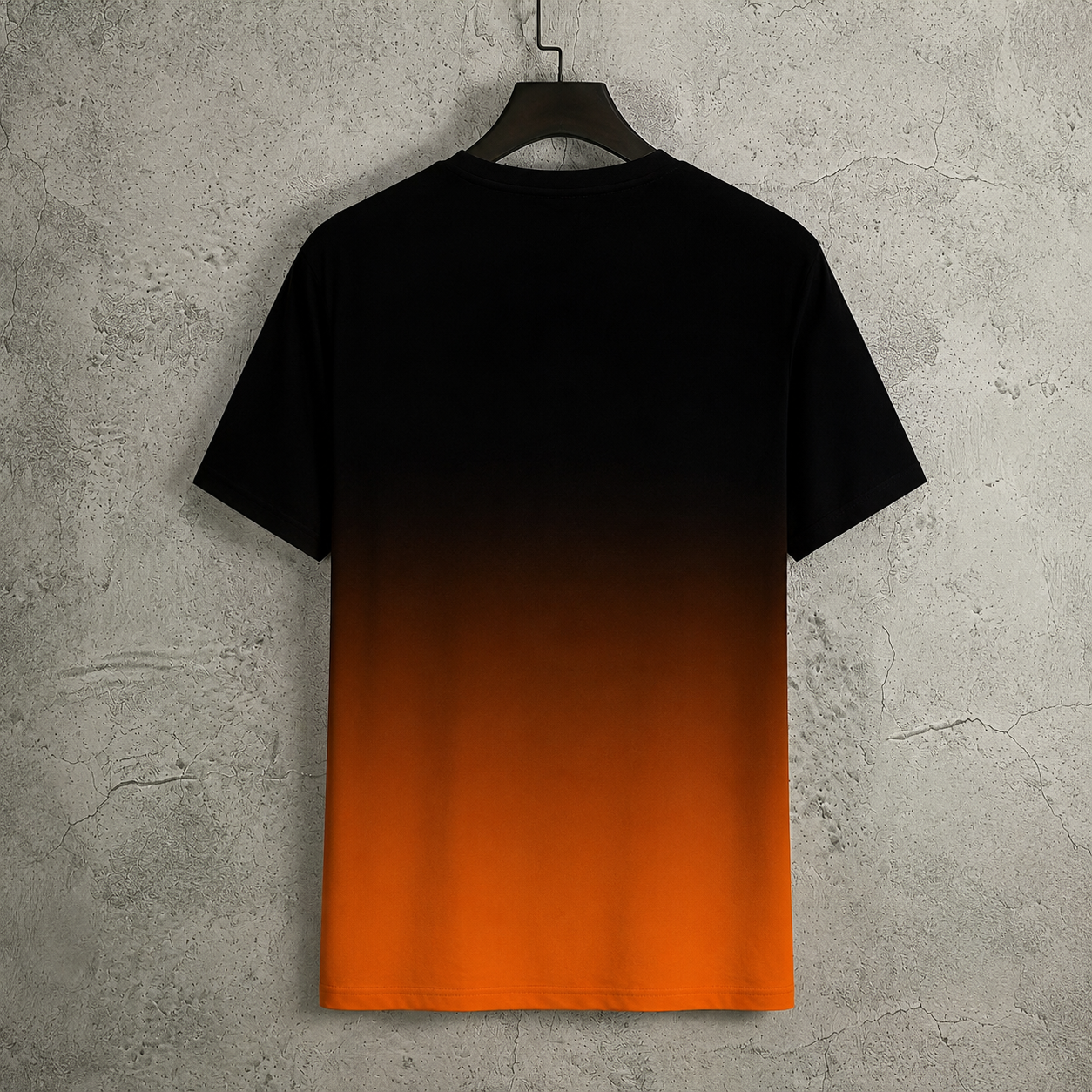 Casual Minimalist Graphic Gradient Crew T Shirt For Men
