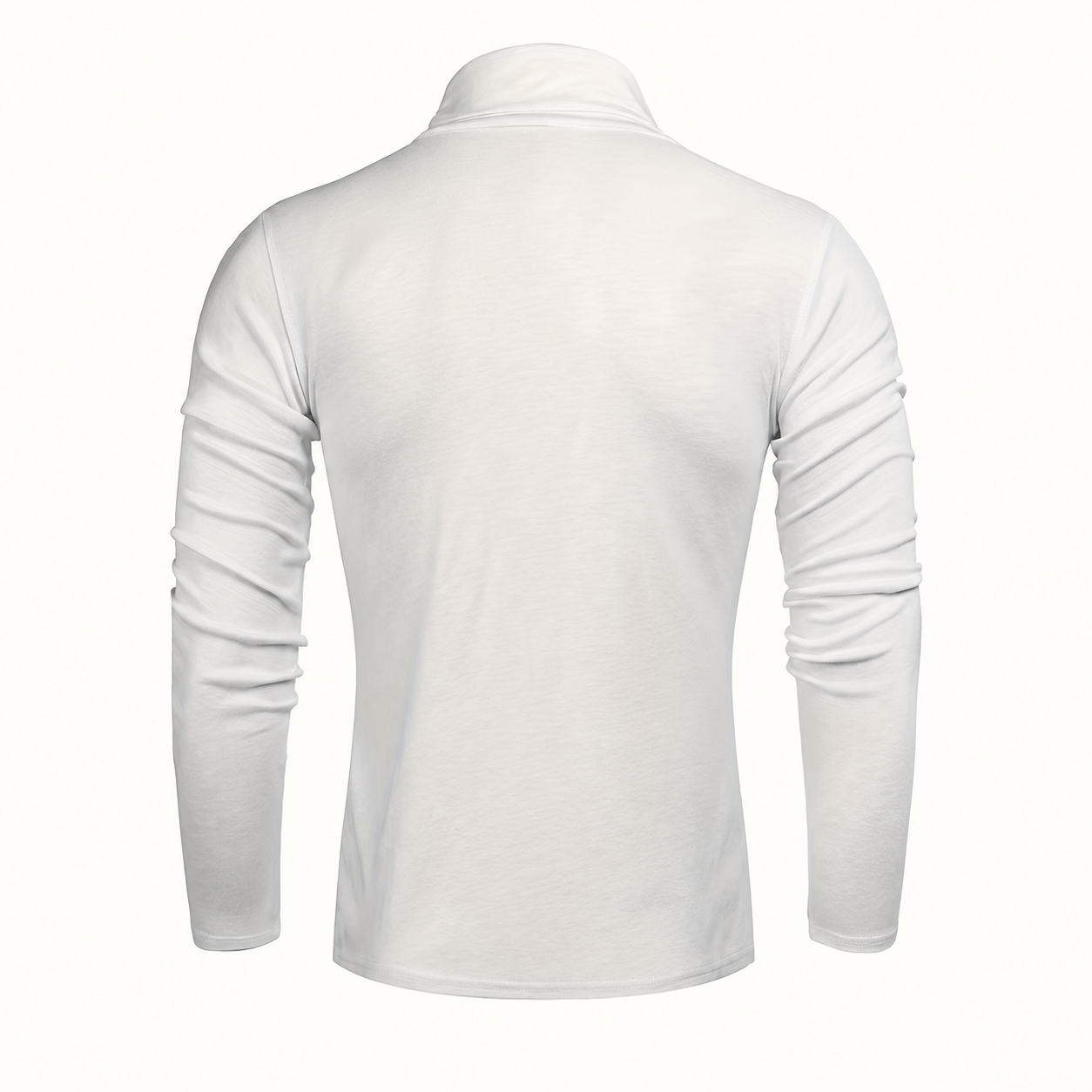 Slim Fit Long Sleeve Turtleneck Layering T Shirt for Men