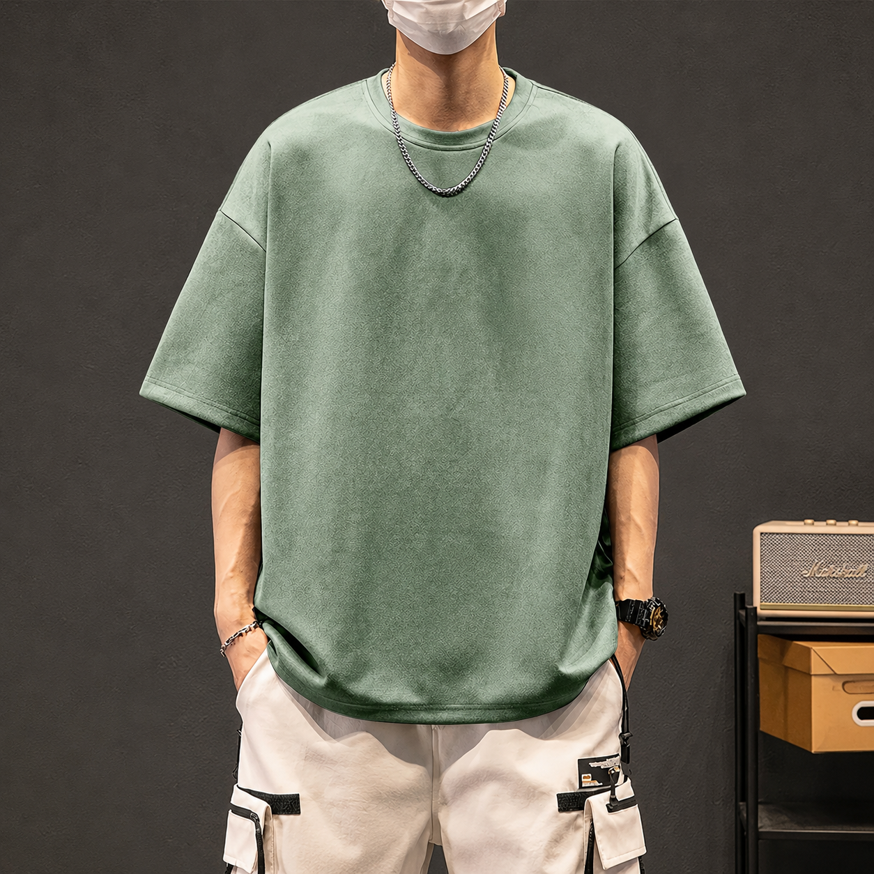 Oversized Short Sleeve Casual T-Shirt for Men