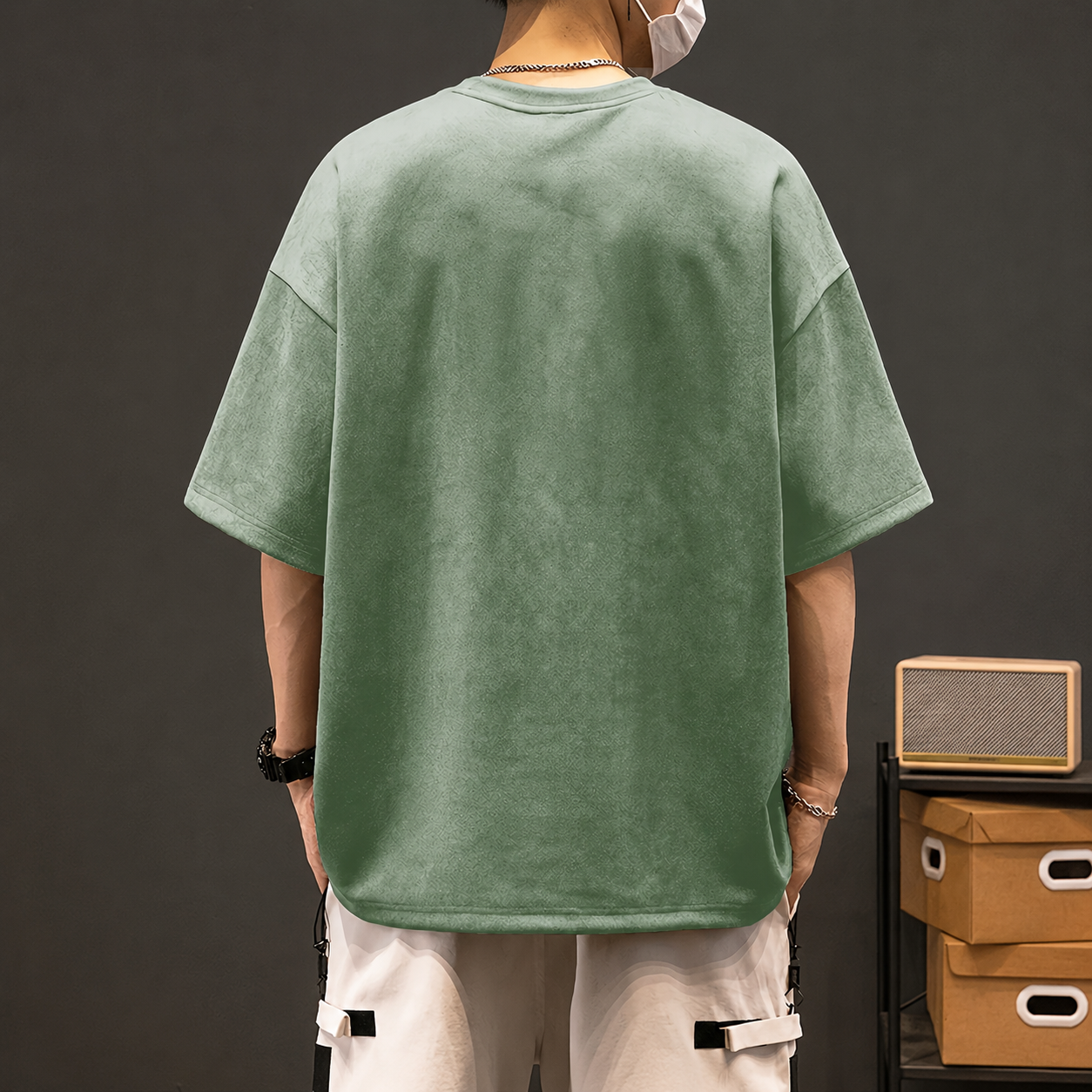 Oversized Short Sleeve Casual T-Shirt for Men