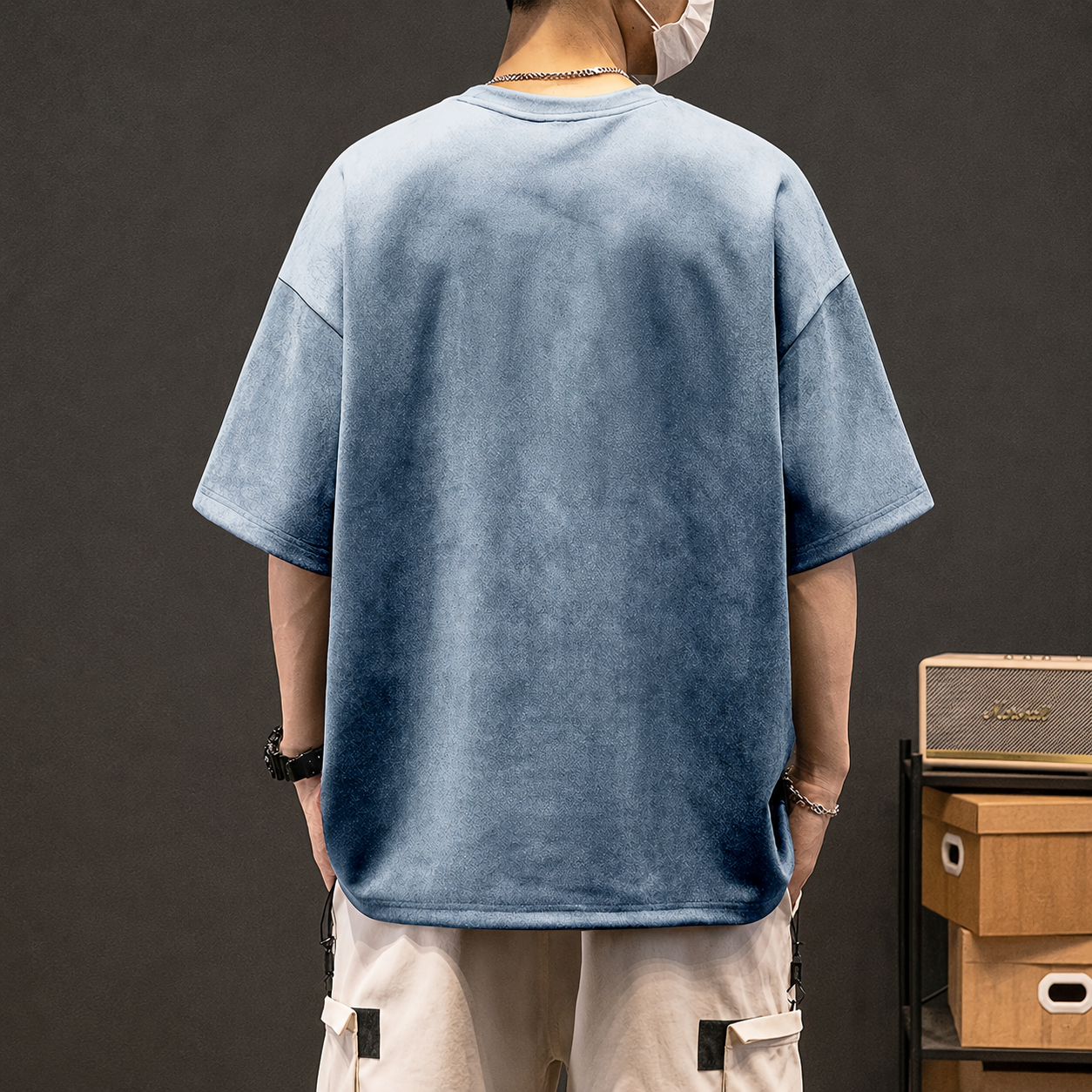 Oversized Short Sleeve Casual T-Shirt for Men