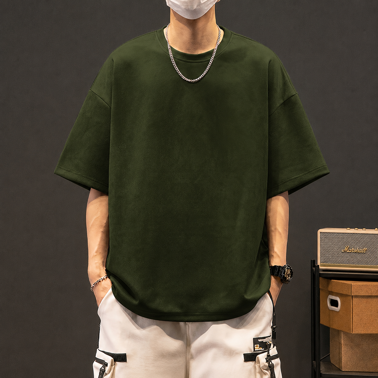 Oversized Short Sleeve Casual T-Shirt for Men