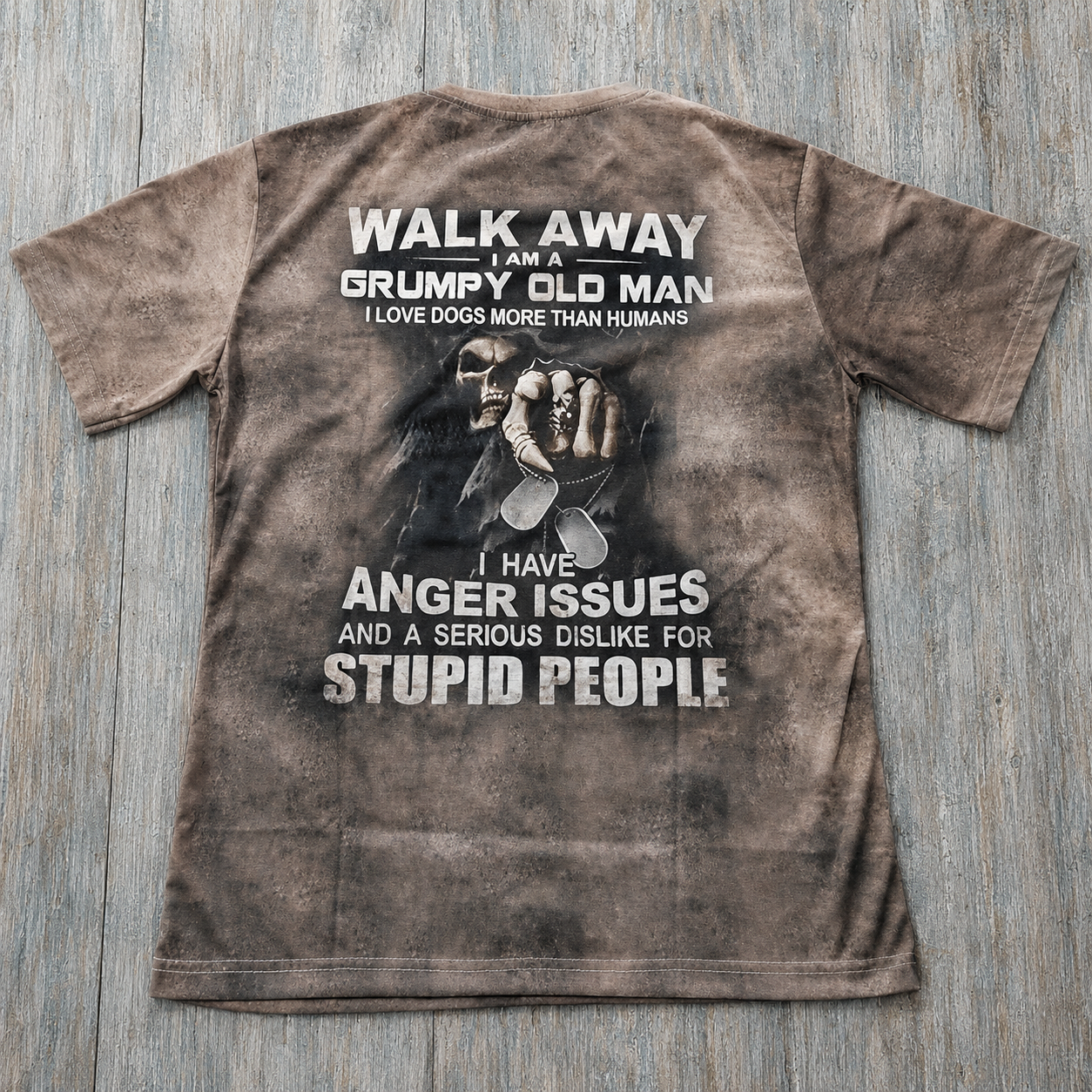 Funny Slogan Graphic Short Sleeve T Shirt for Men