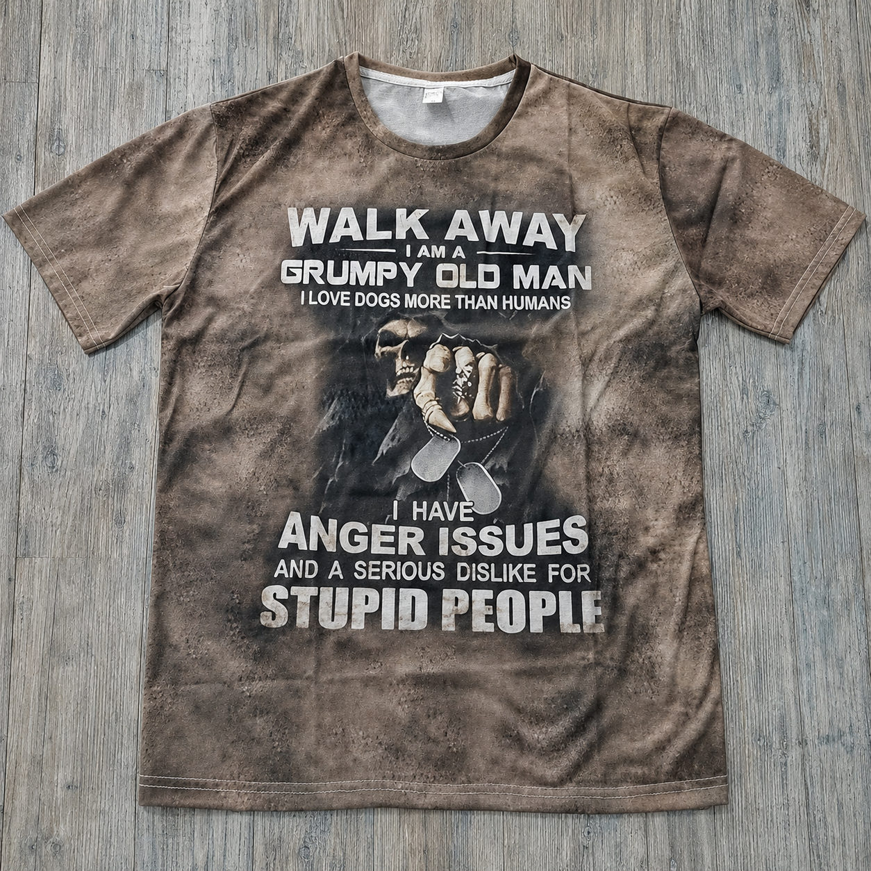 Funny Slogan Graphic Short Sleeve T Shirt for Men