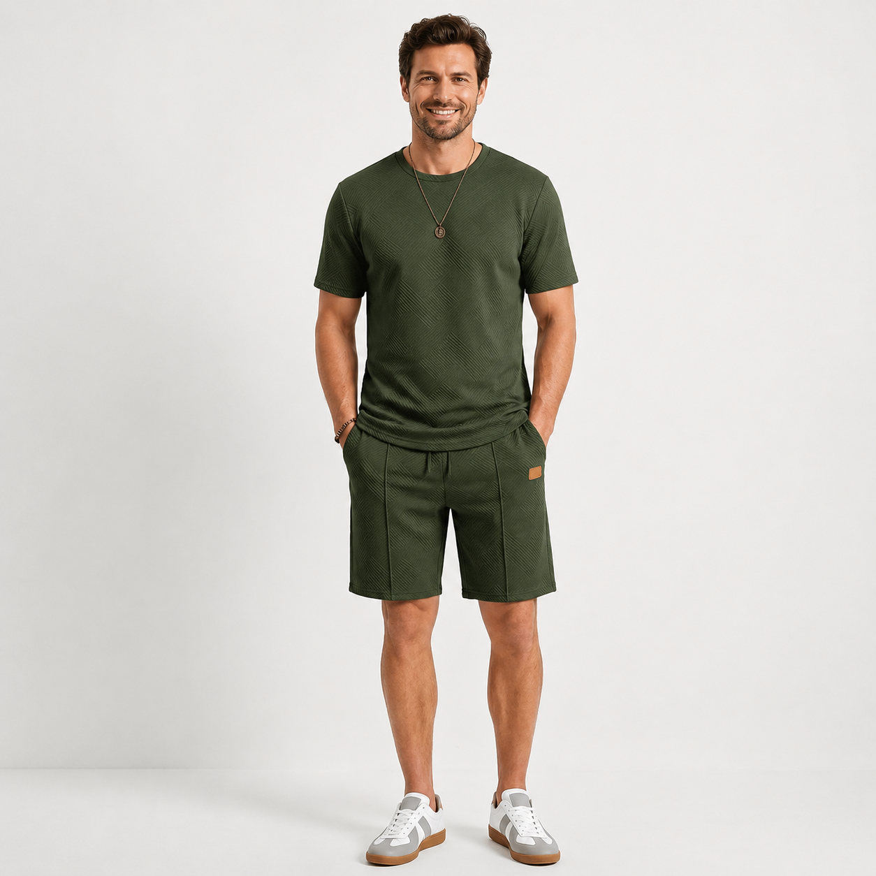Summer Beach Short Sleeve Shirt And Short Sets For Men