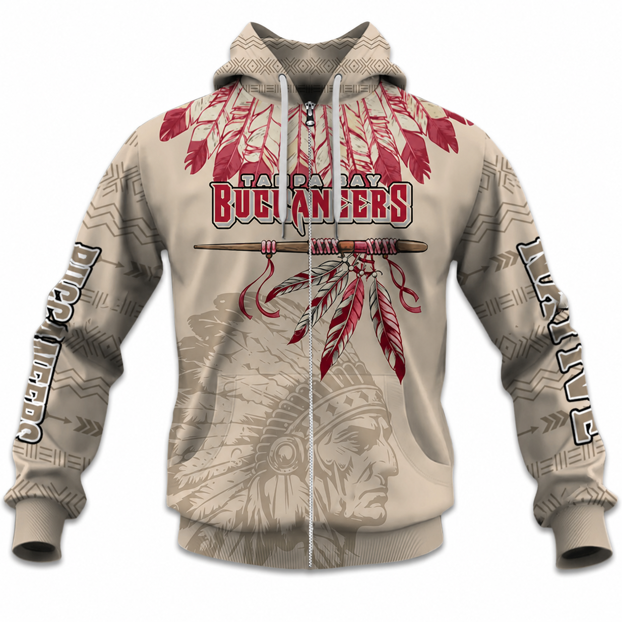 Personalized Buccaneers Heritage Zipper Hoodie Jacket