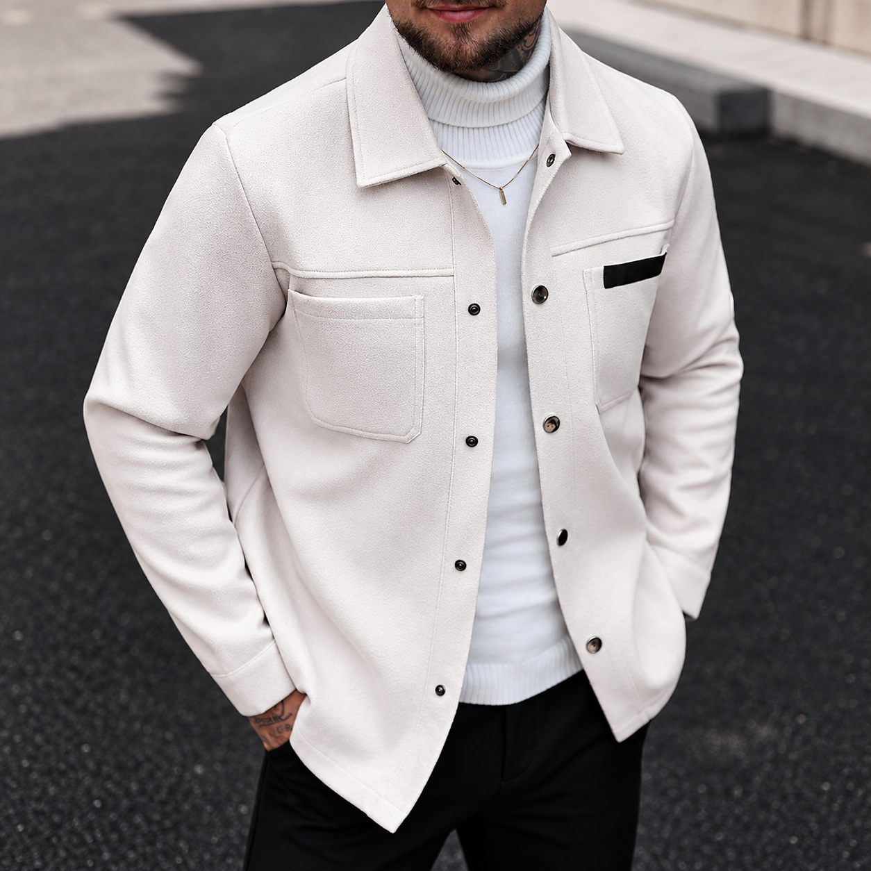 Beige · S