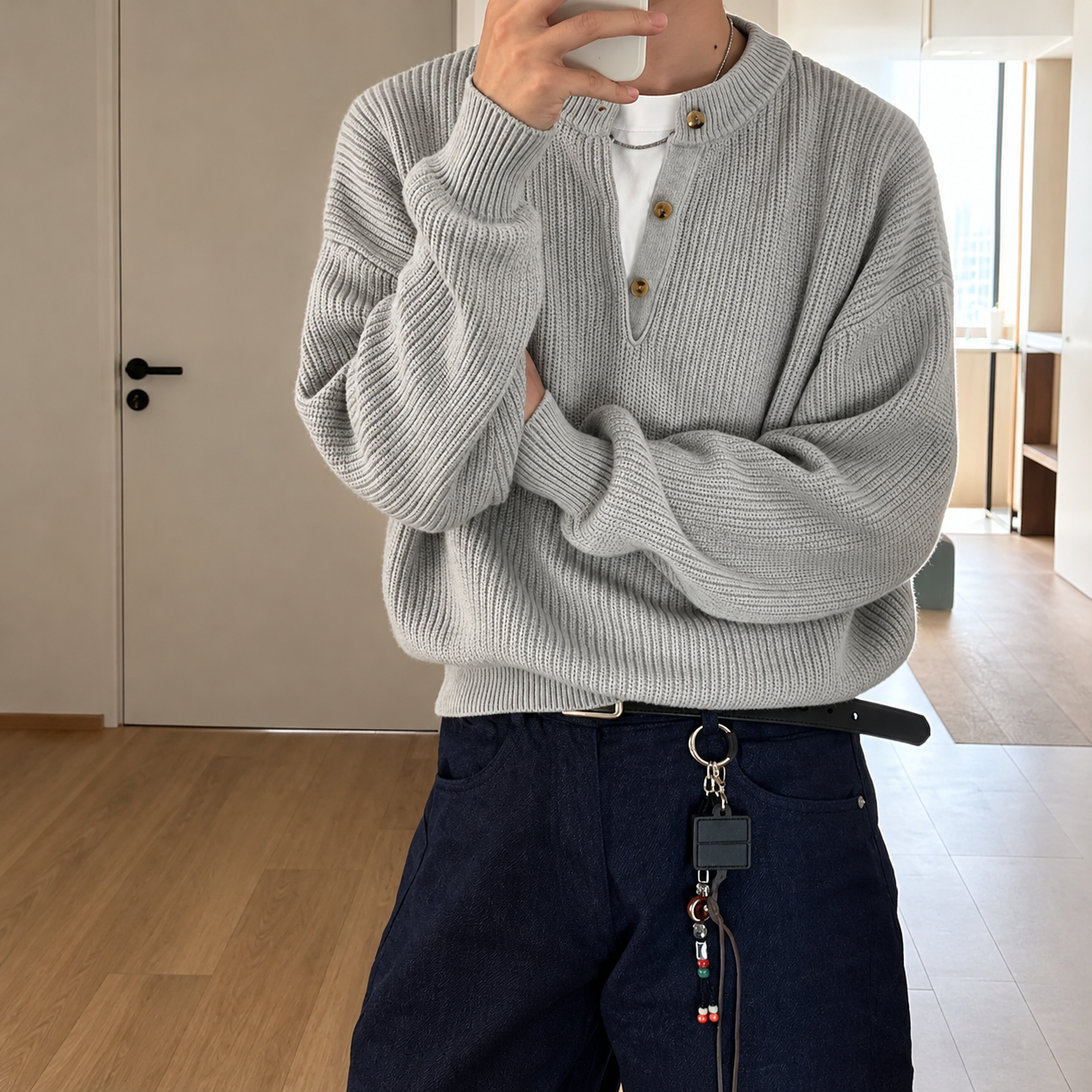 Grey · S