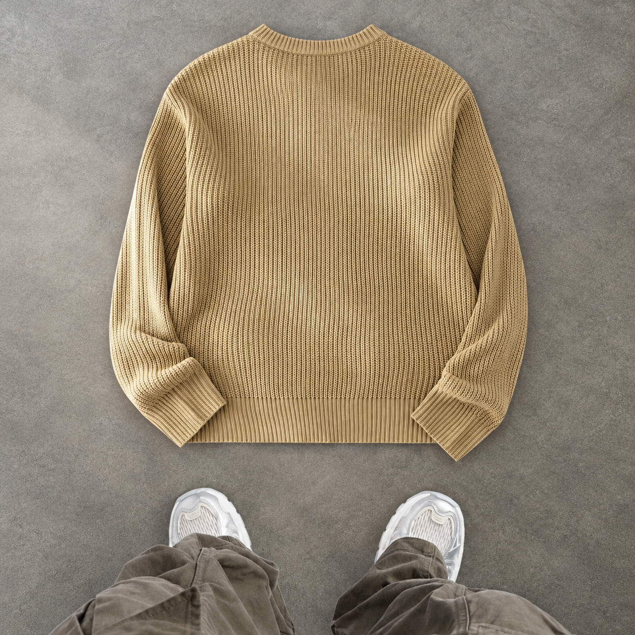 Minimalist Button Detail Long Sleeve Casual Sweater For Men
