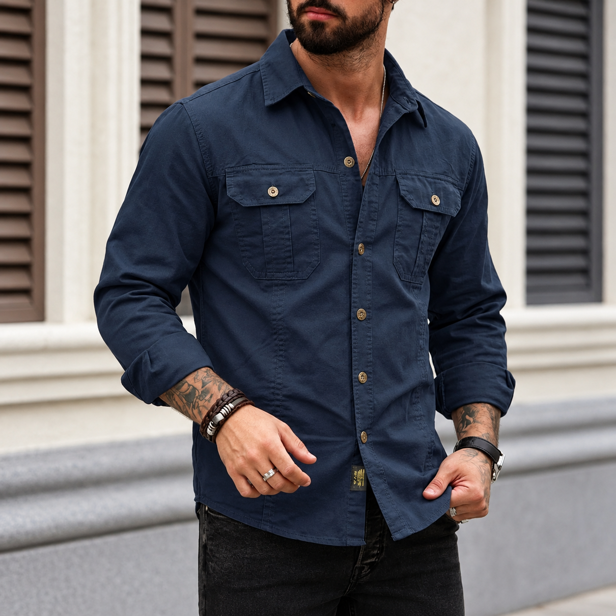 Navy Blue · L