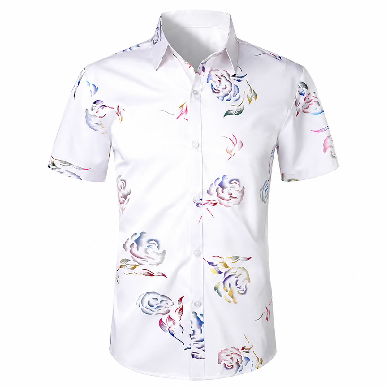 Casual Slim Summer Fashion Short Sleeve Shirts For Men