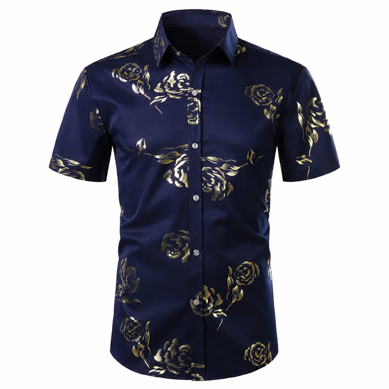 Casual Slim Summer Fashion Short Sleeve Shirts For Men