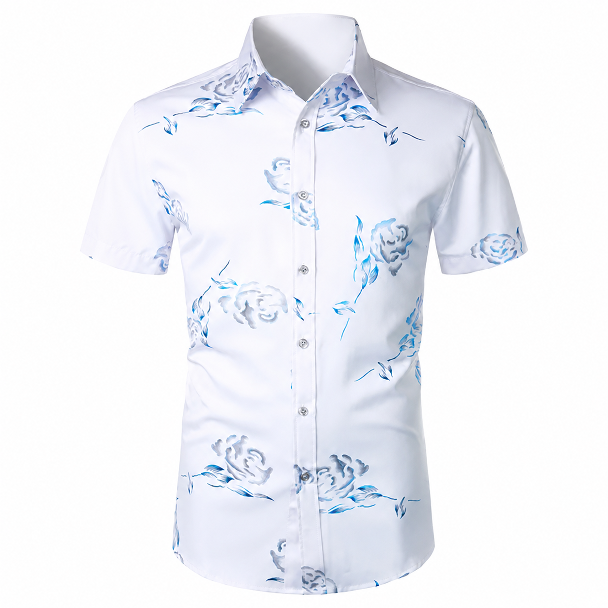 Casual Slim Summer Fashion Short Sleeve Shirts For Men