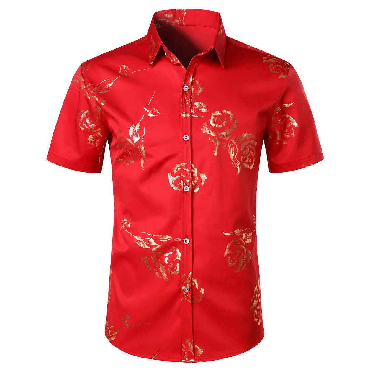 Casual Slim Summer Fashion Short Sleeve Shirts For Men