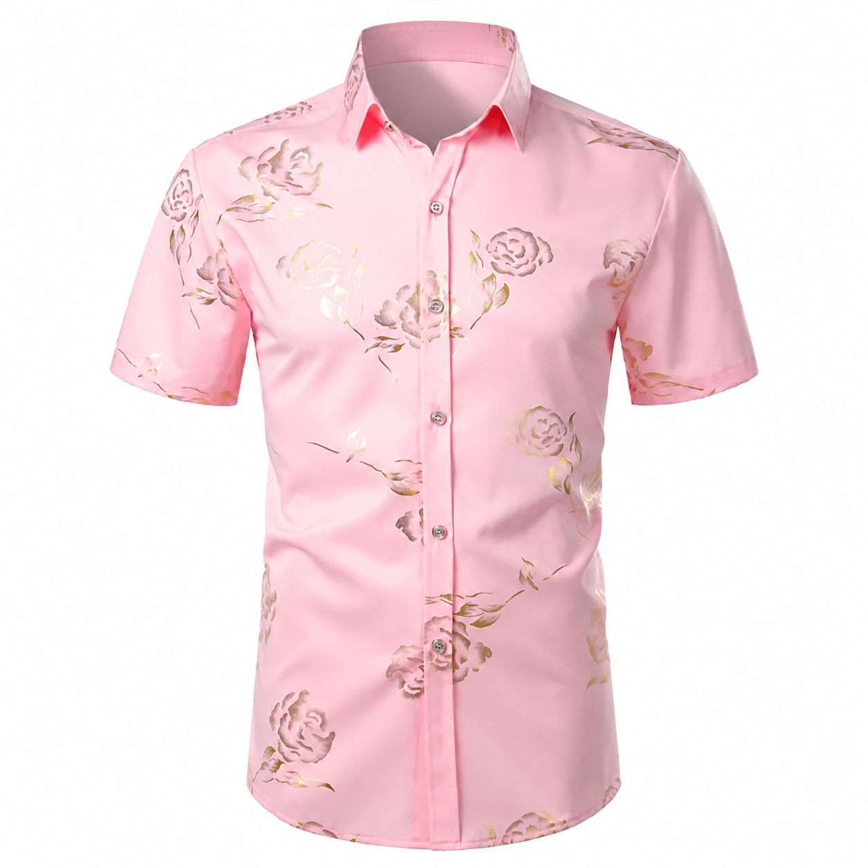 Casual Slim Summer Fashion Short Sleeve Shirts For Men