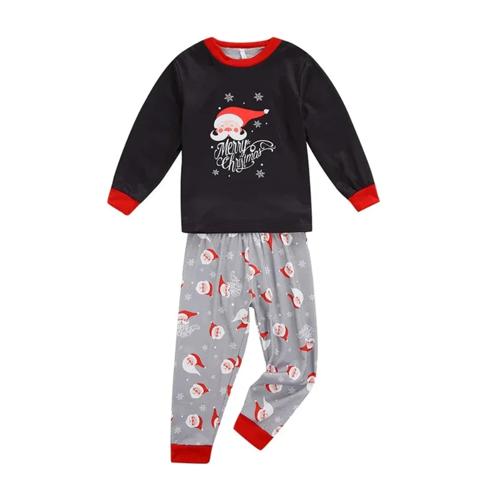 Christmas Santa Print Family Pajama Set-Vacay Outfit