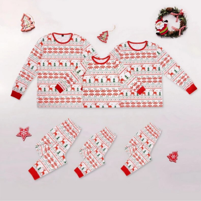 Deer Family Matching Christmas Pajamas-Vacay Outfit