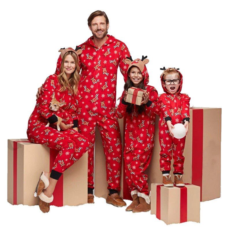 Family Look Jumpsuit Kigurumi Pajamas-Vacay Outfit