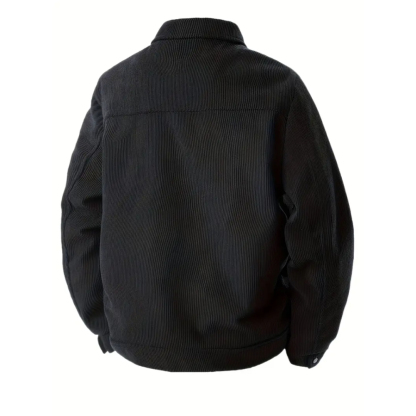 Corduroy Cargo Jacket With Pockets For Men