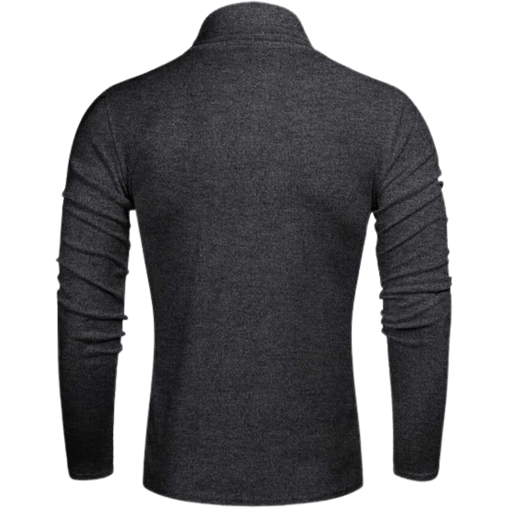 Men's Casual Slim Fit Basic Tops Knitted Lightweight Turtleneck Pullover Sweater