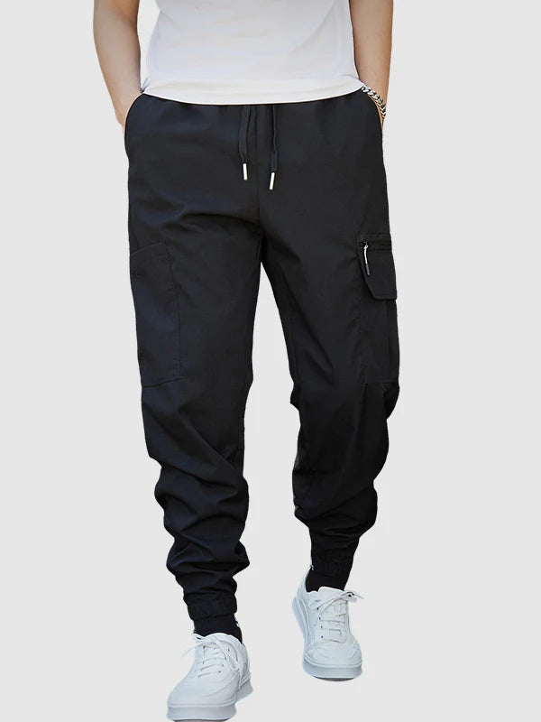 Drawstring Cargo Trousers-Vacay Outfit