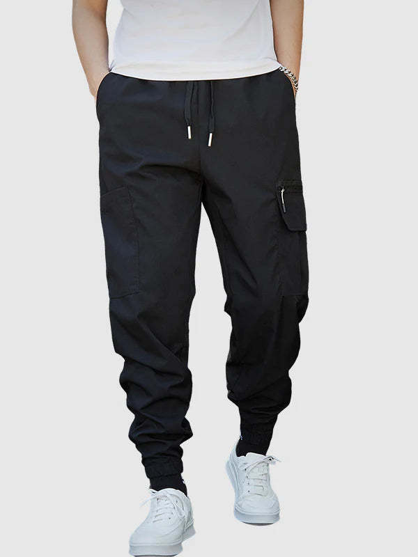 Drawstring Cargo Trousers-Vacay Outfit