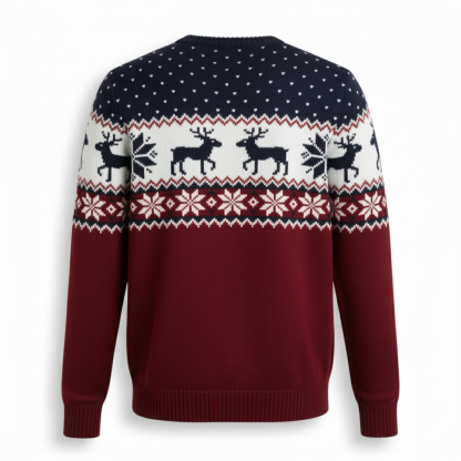 Ugly Christmas Sweater With Santa Design Print