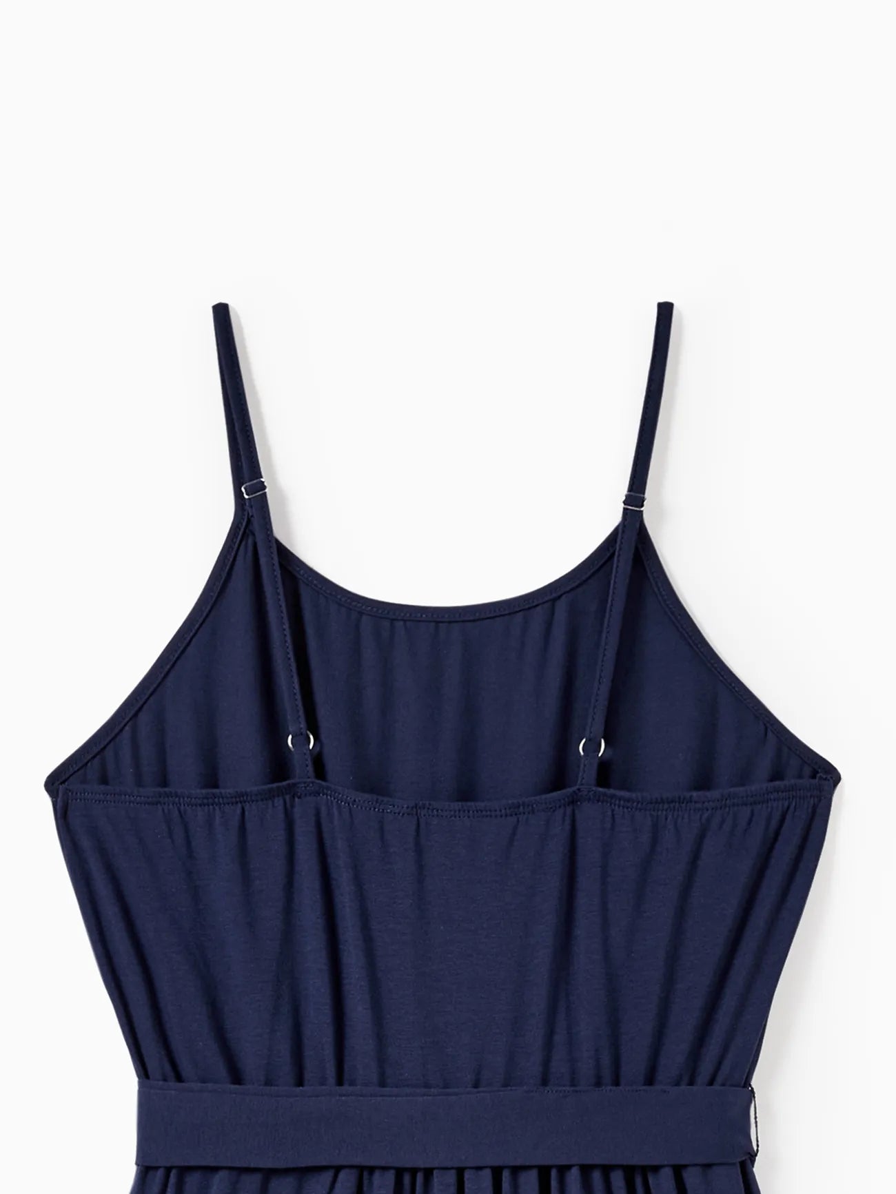 Family Matching Sets Coordinated Tees And Belted A Line Ruffle Hem Dress-Vacay Outfit