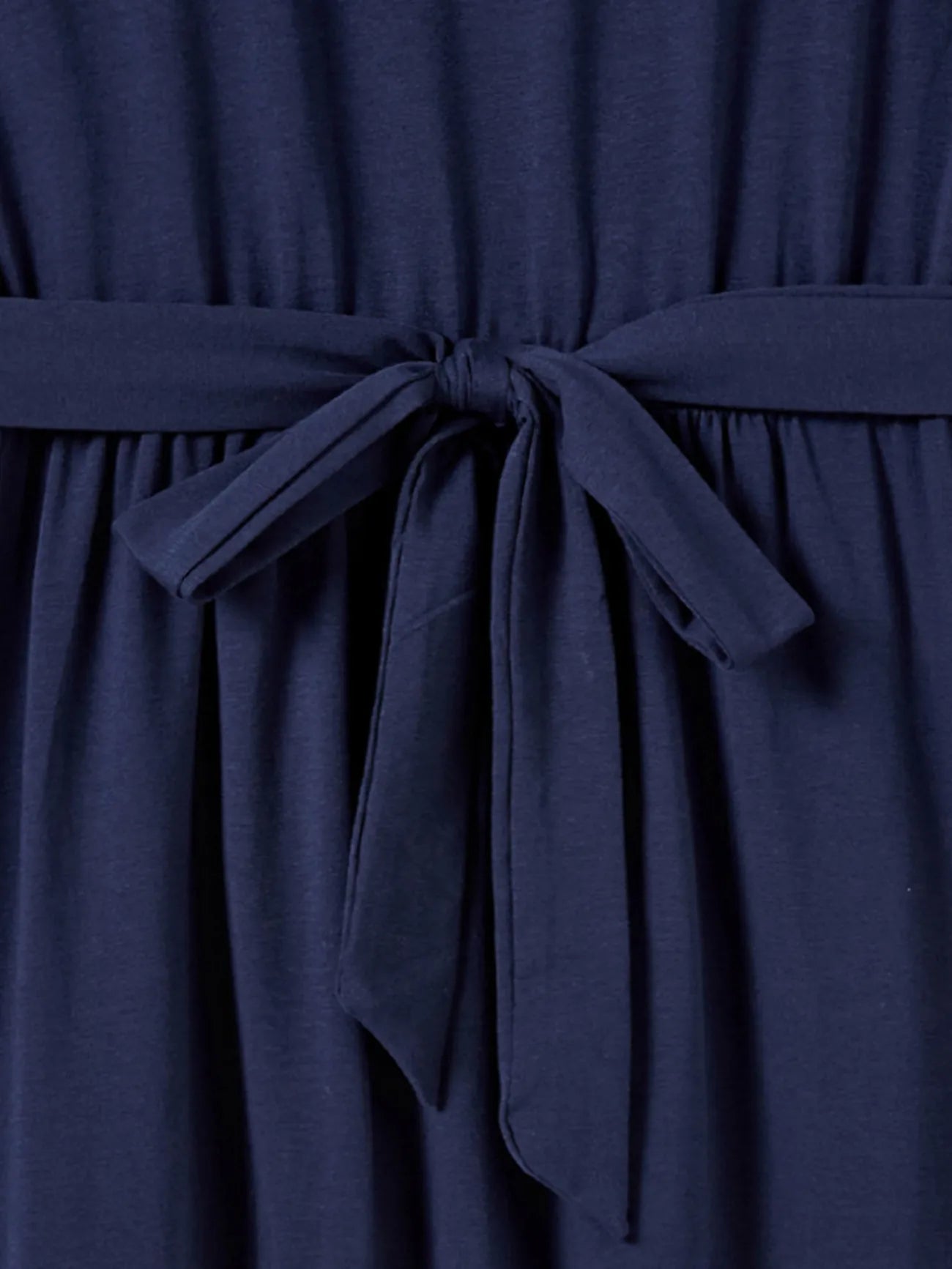 Family Matching Sets Coordinated Tees And Belted A Line Ruffle Hem Dress-Vacay Outfit