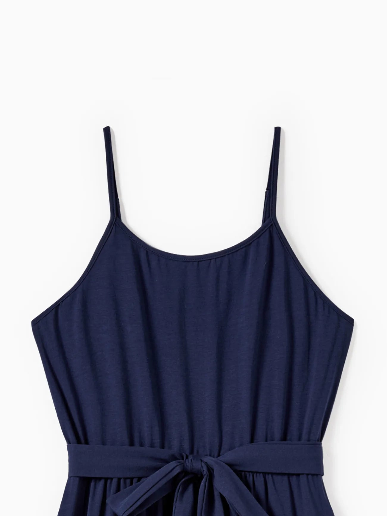 Family Matching Sets Coordinated Tees And Belted A Line Ruffle Hem Dress-Vacay Outfit