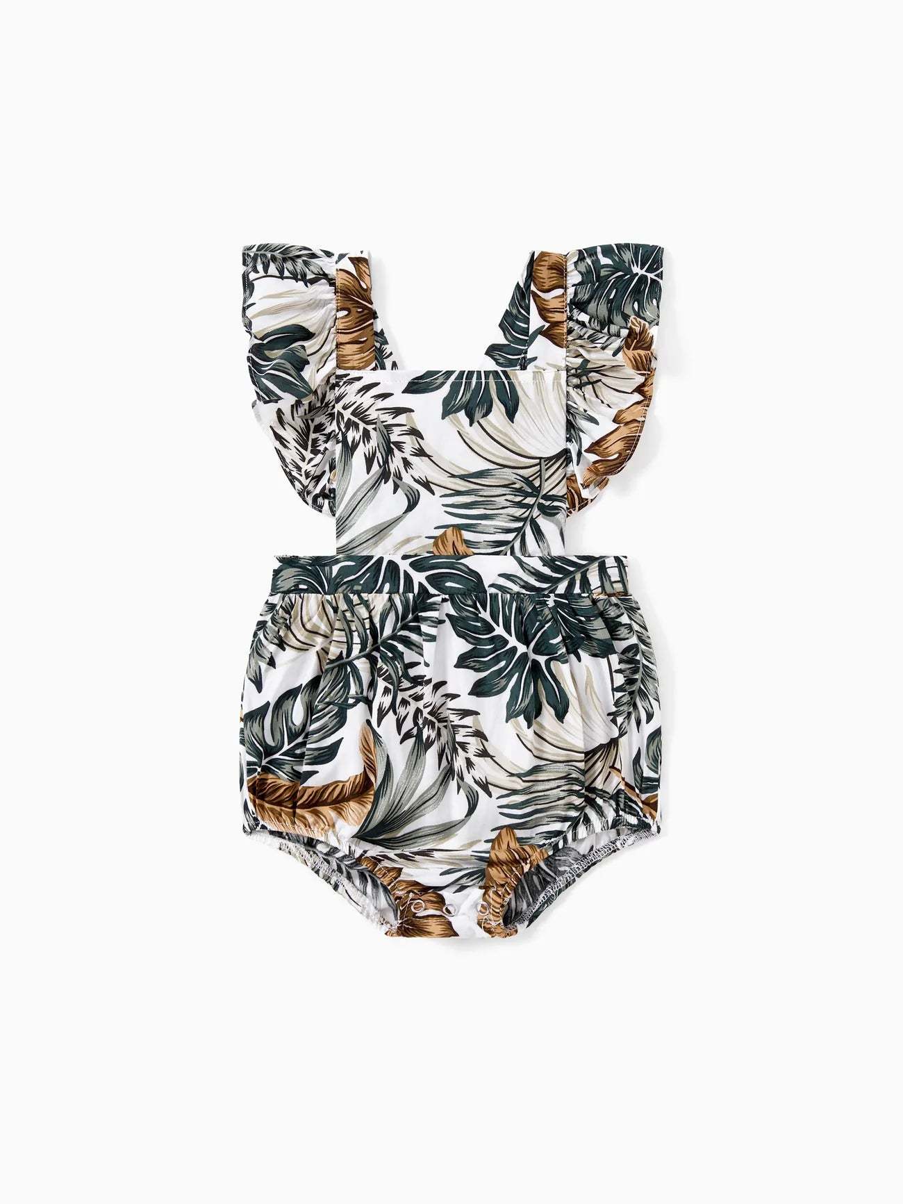 Leaf Pattern Family Matching Sets-Vacay Outfit