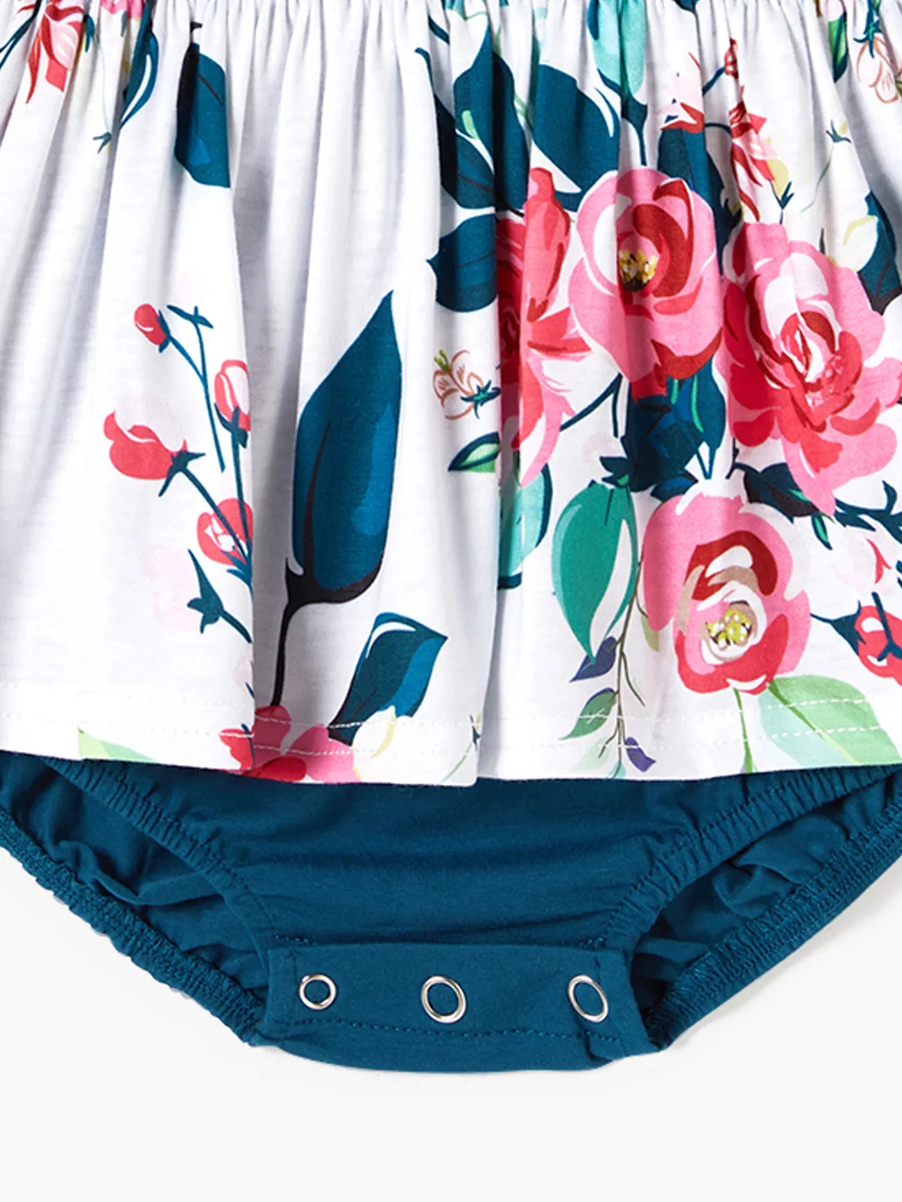 Family Matching Sets Floral Print Dresses And T Shirt-Vacay Outfit