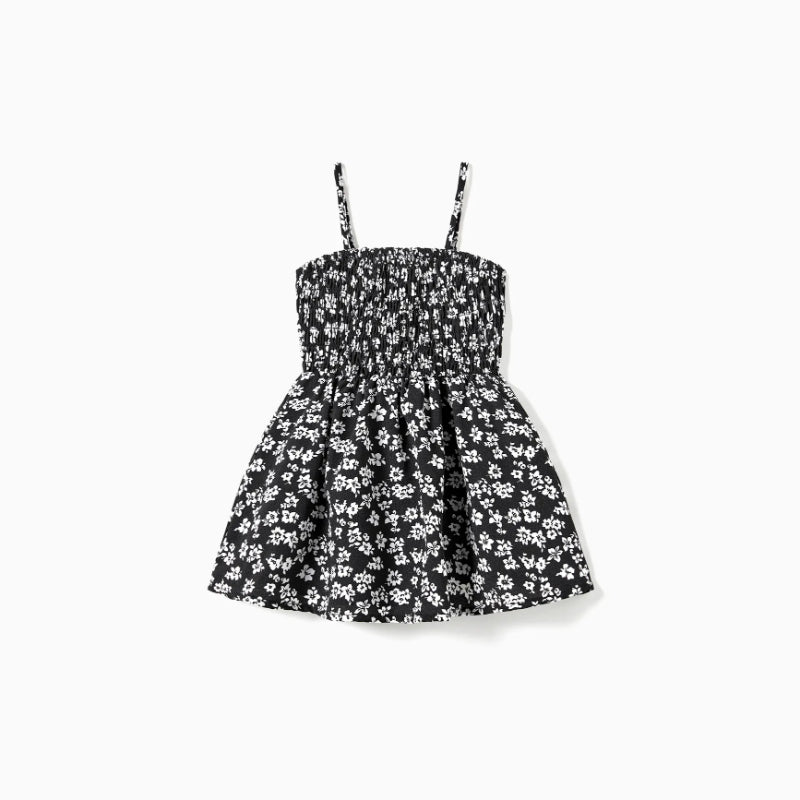 Family Matching Set Tee And Floral Dress-Vacay Outfit