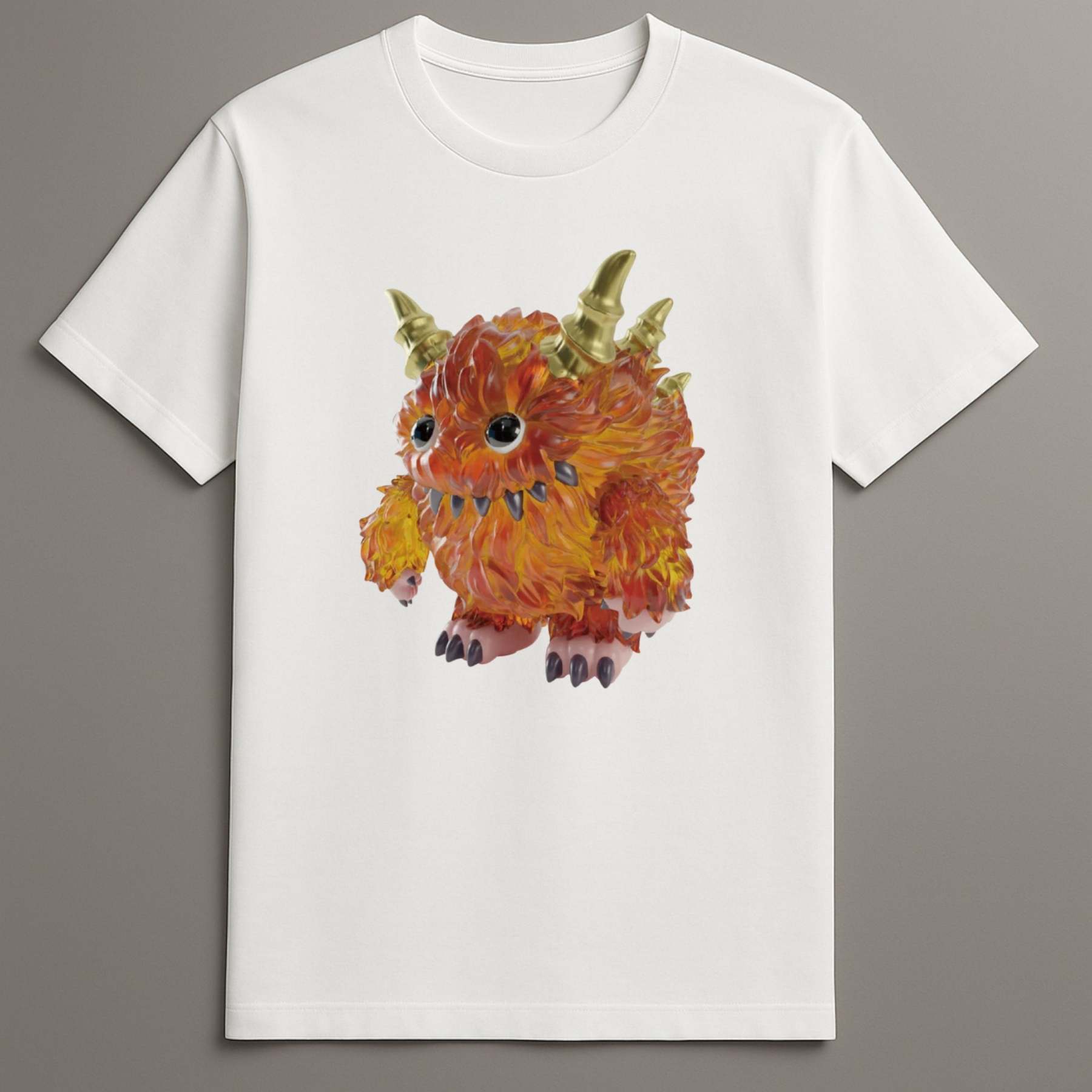 Fiery monster graphic
