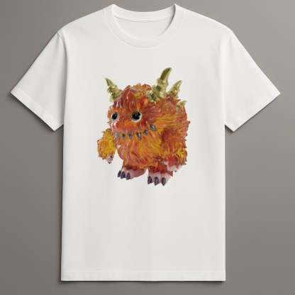 Fiery monster graphic