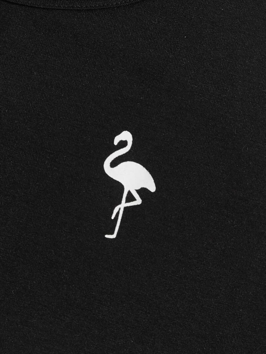 Tropical Flamingo Sleeveless Top-Vacay Outfit