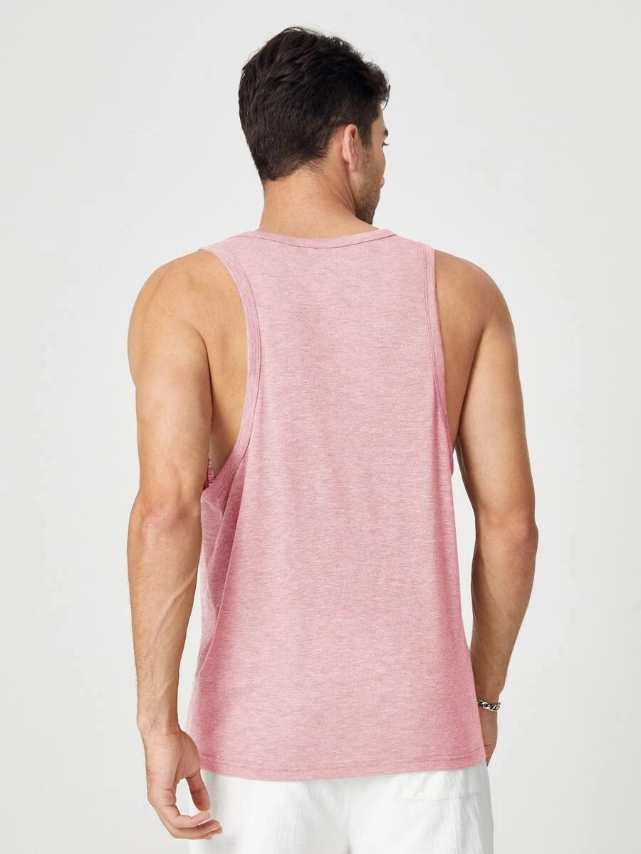 Flamingo Printed Tank Top-Vacay Outfit