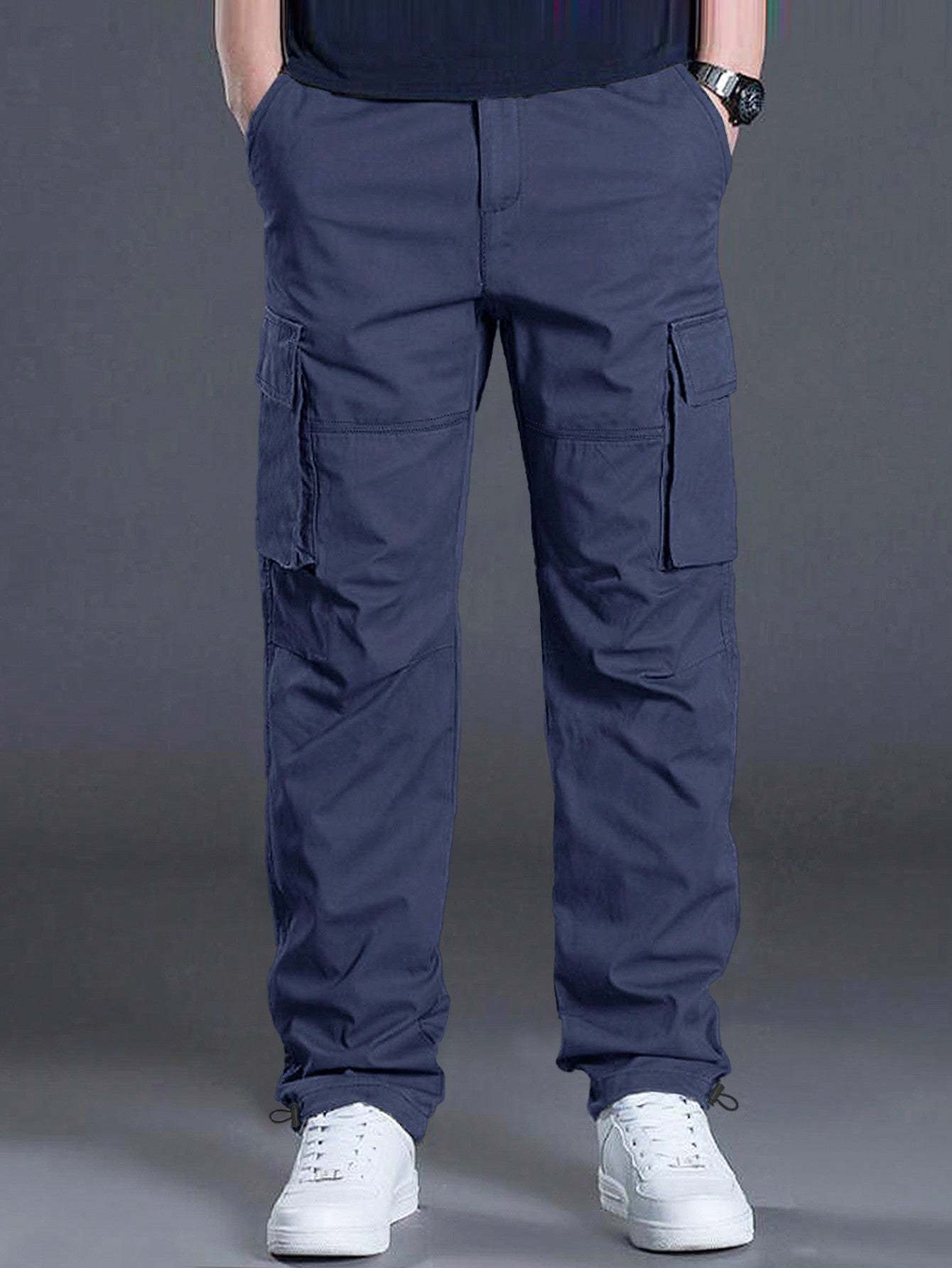Flap Pocket Side Cargo Pants-Vacay Outfit