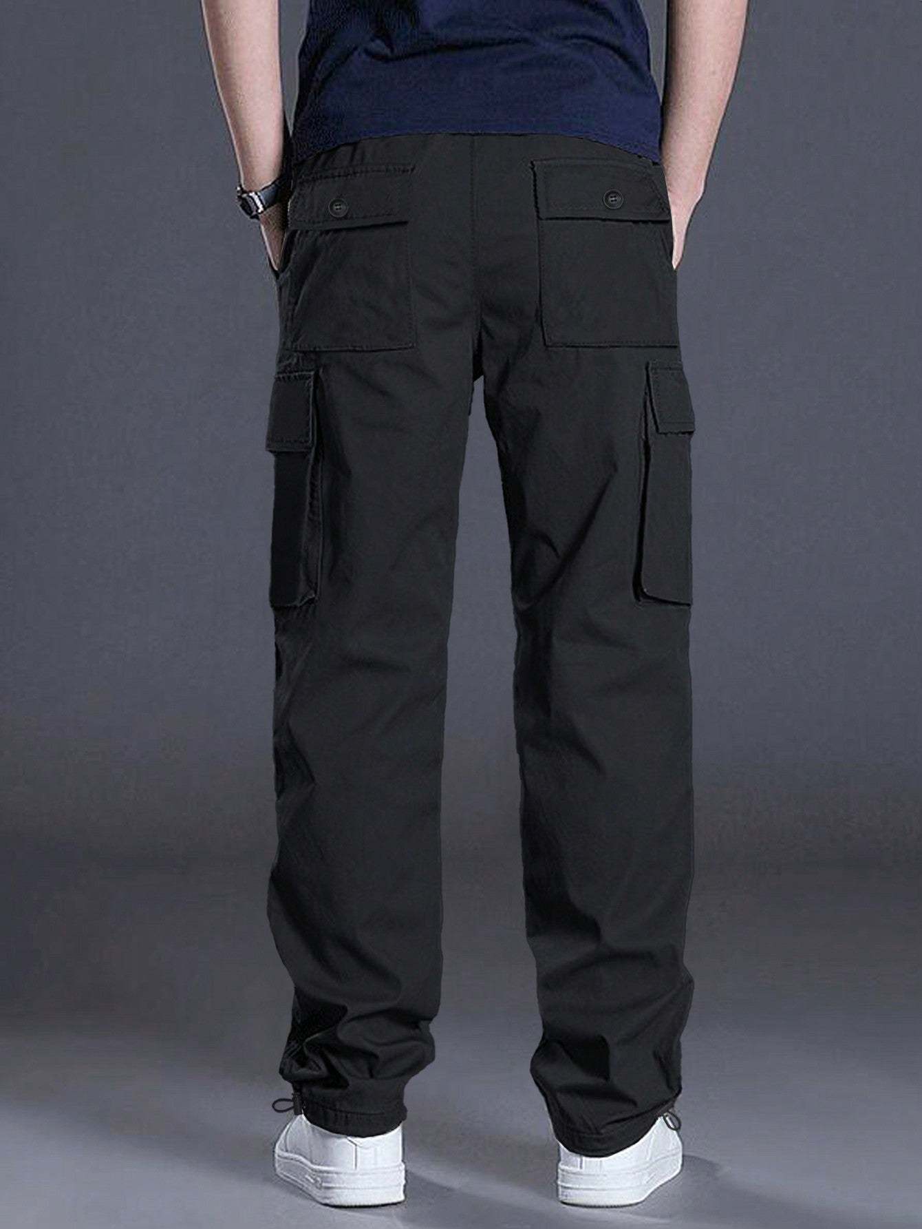 Flap Pocket Side Cargo Pants-Vacay Outfit